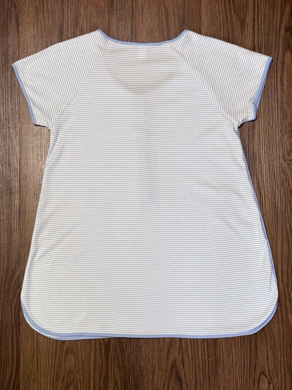 LAKE Pima Cotton Pajama Set Blue Stripe Luxe Sleepwear XS - Picture 4 of 7
